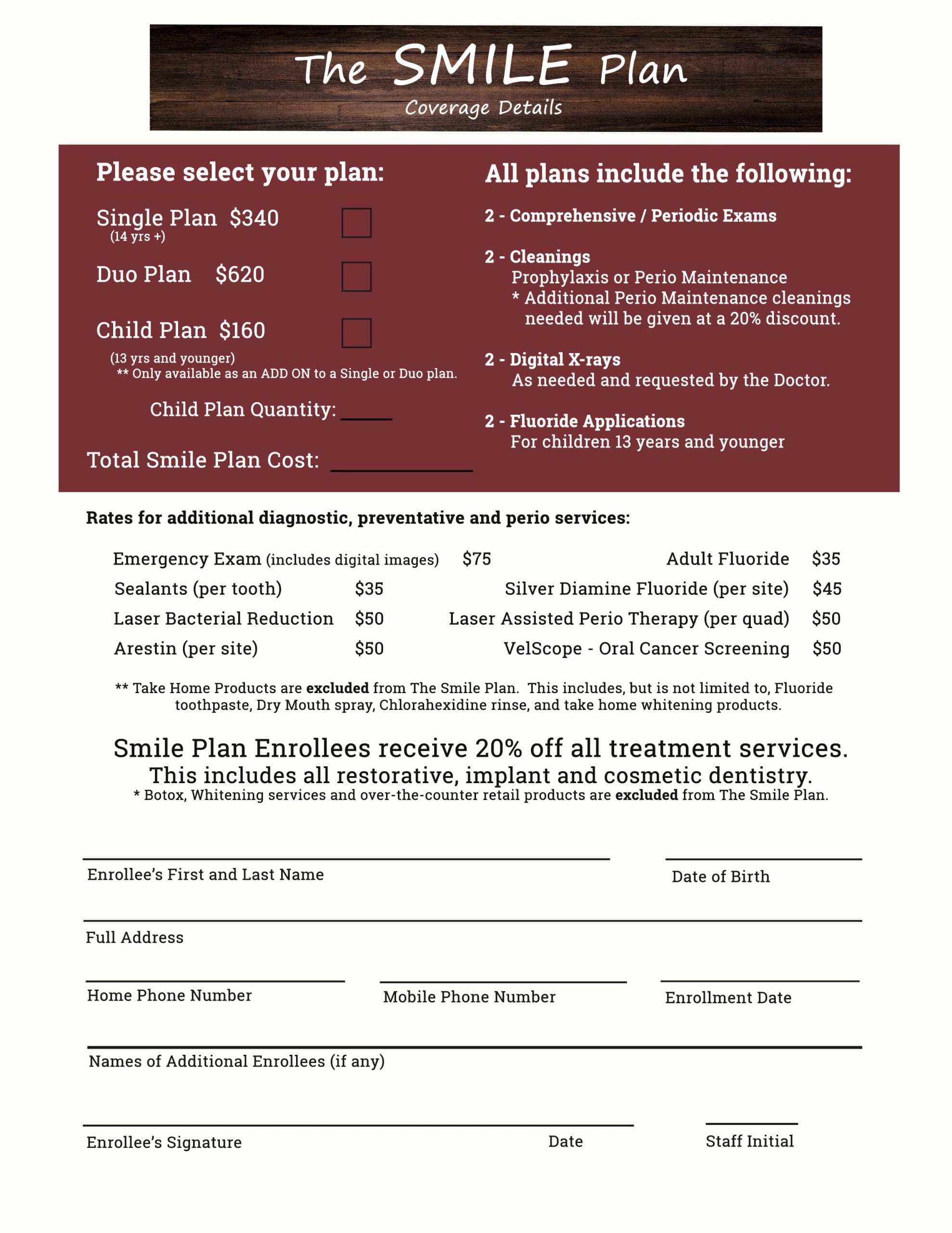 ODC Smile Plan Contract BACK Updated